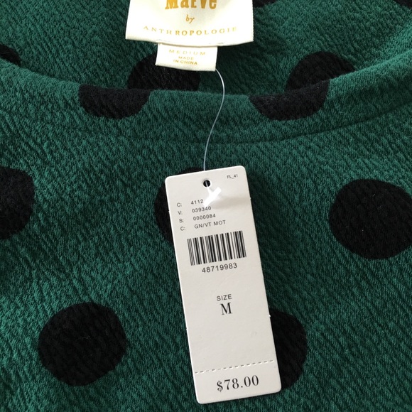 Maeve by Anthropologie blouse, size med. NWT! - Picture 3 of 4